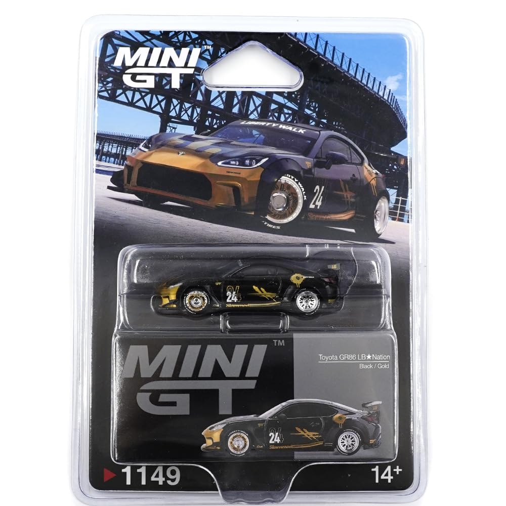Diecast Model Car Compatible with Mini GT 1:64 Toyota GR86 LB